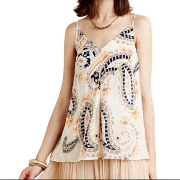 Anthropologie Tops - Anthropologie HD in Paris Moonset silk tank top